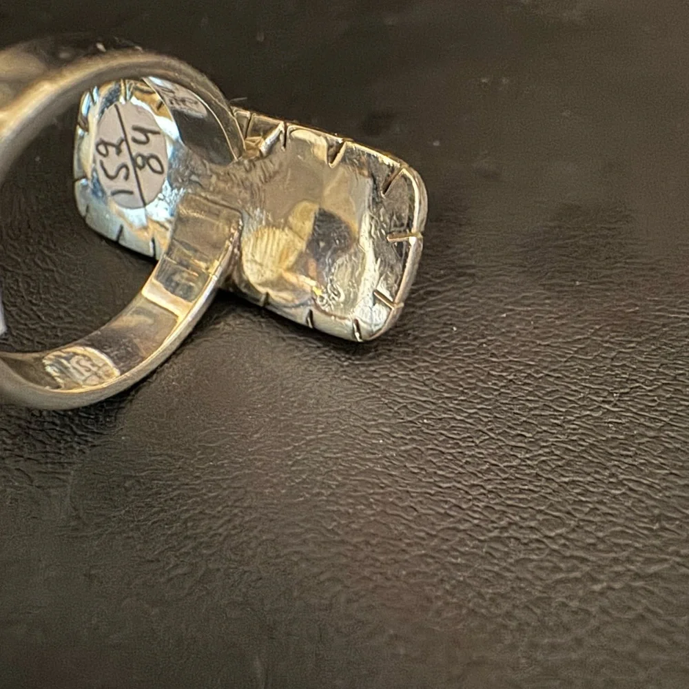 Sterling Silver and blue moon, turquoise‎ Ring size 7